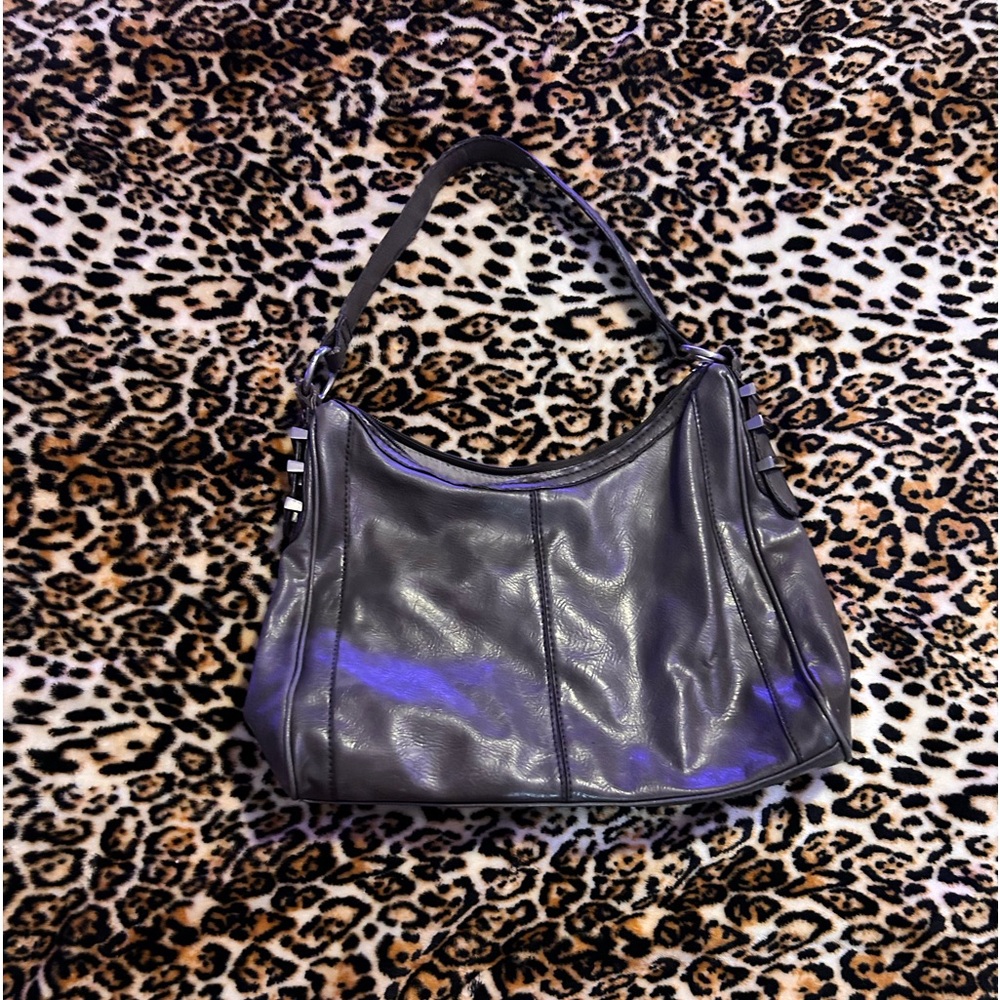 Grey shoulder bag